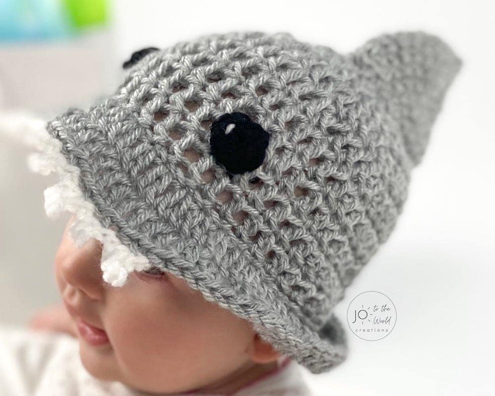 Baby Shark Sun Hat Crochet Pattern
