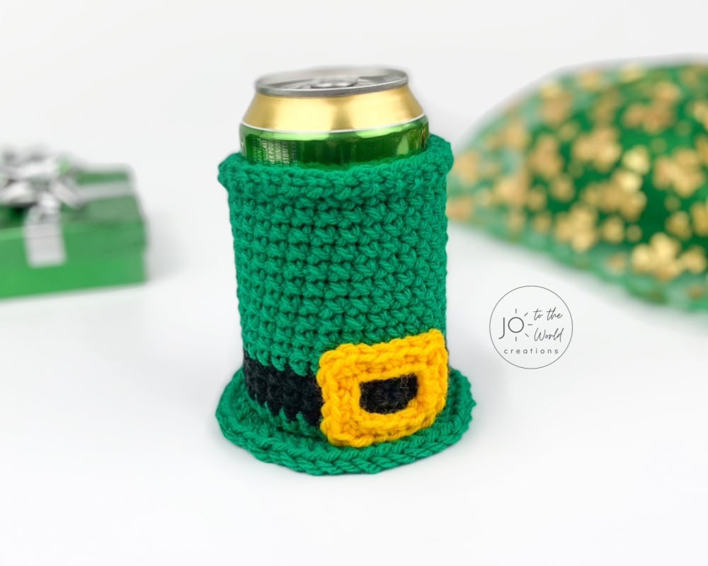 St. Patrick's Day Crochet Can Cozy Pattern