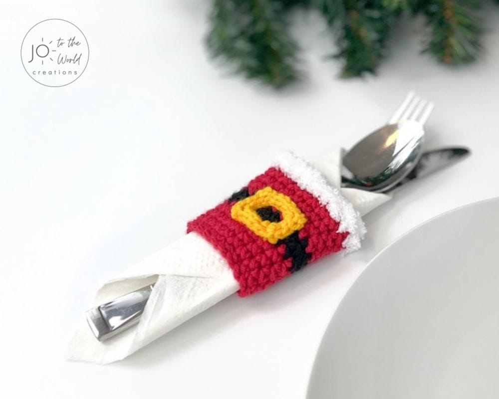 Christmas Cutlery Holder Crochet Pattern