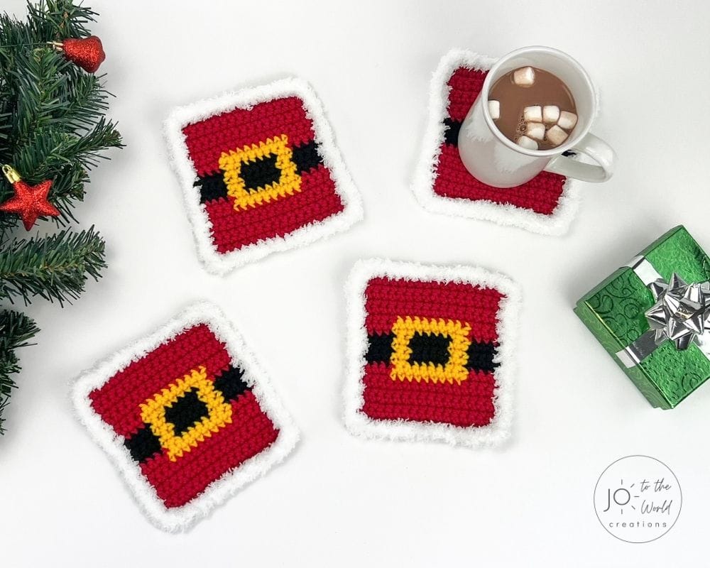 Crochet Christmas Coasters