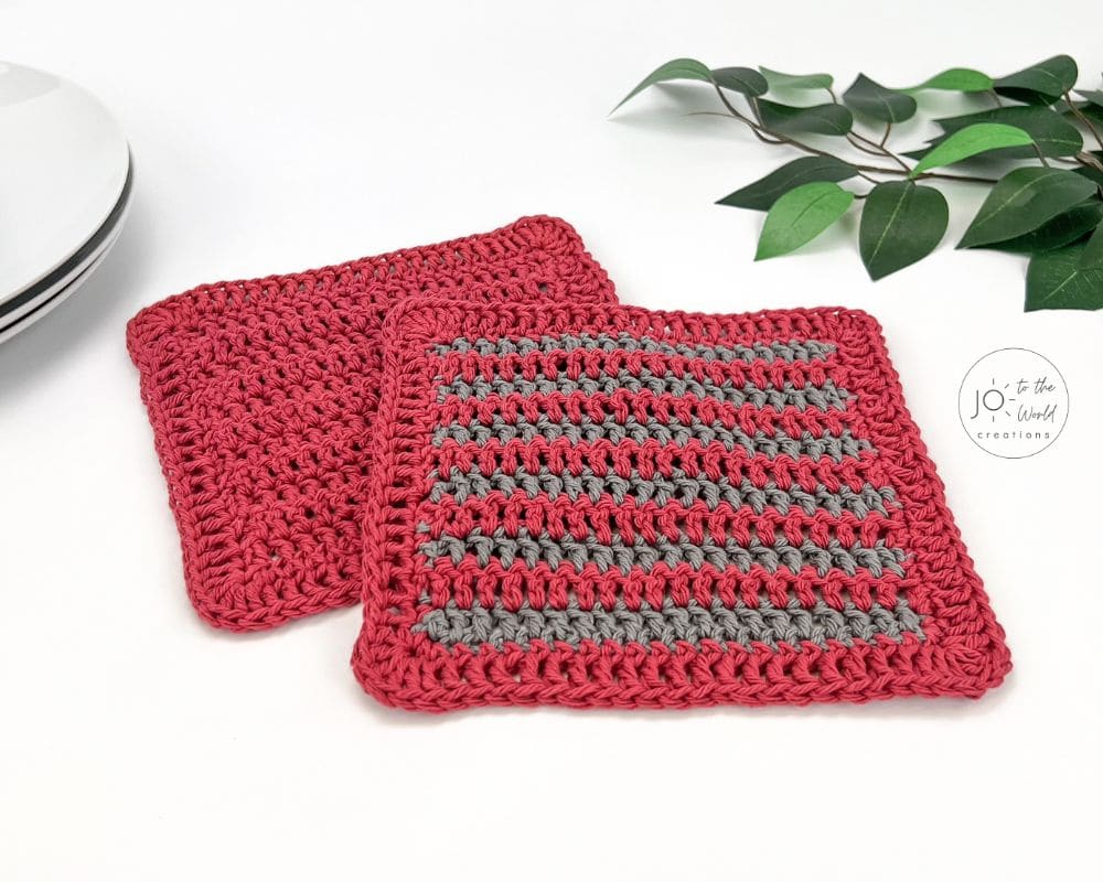Double crochet dishcloth pattern
