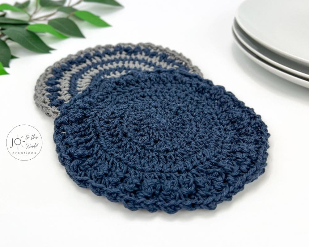 Round Crochet Dishcloth Pattern