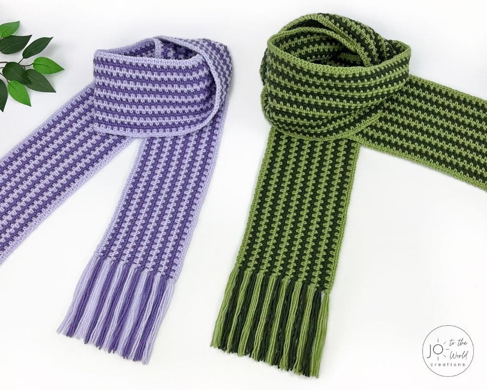 Moss Stitch Scarf Crochet Pattern