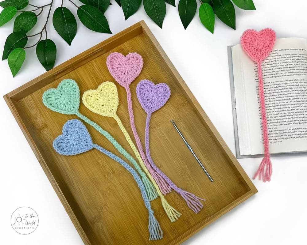 Heart Bookmark Crochet Pattern