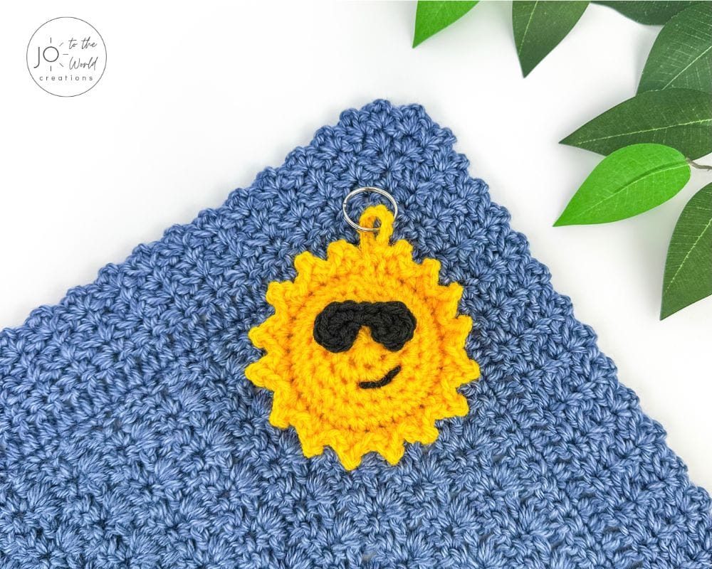 Sun Keychain Crochet Pattern