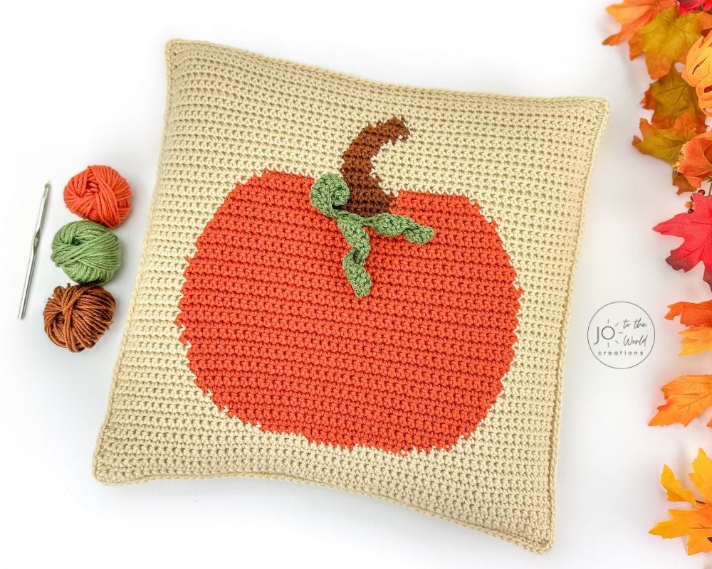 Pumpkin Pillow Crochet Pattern