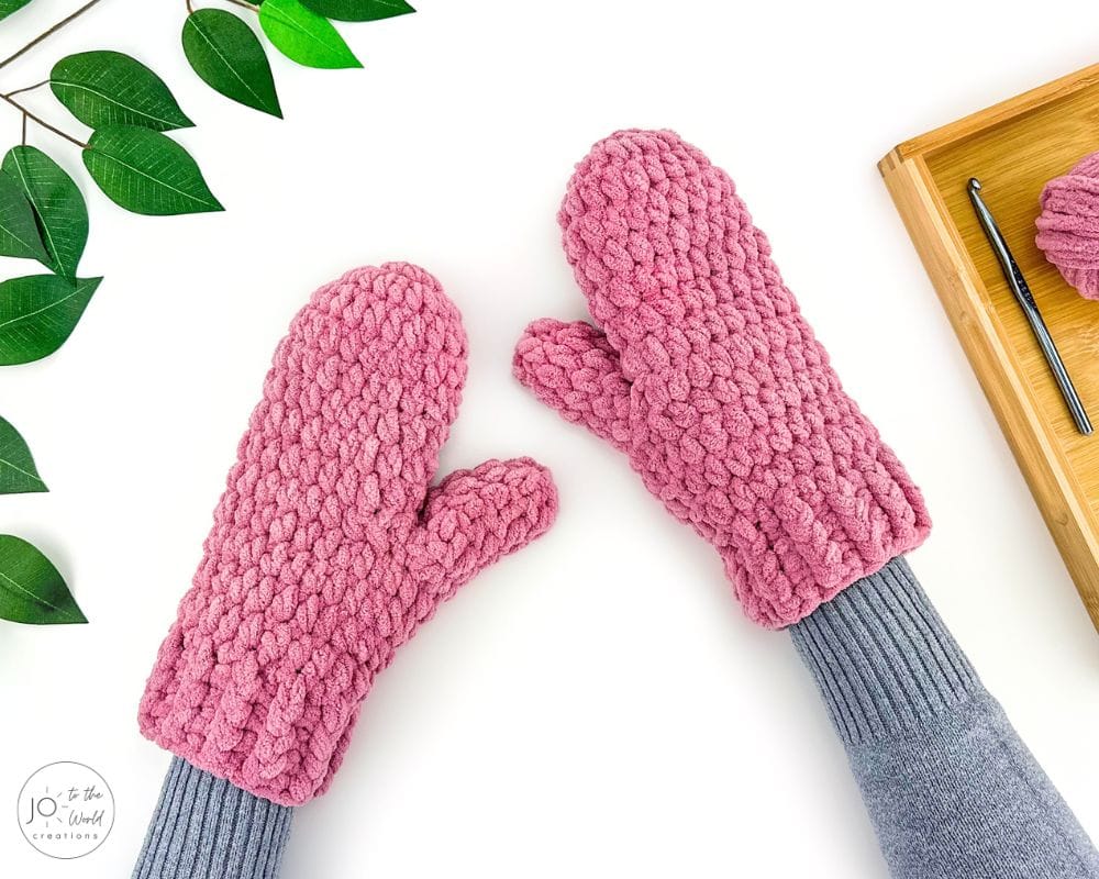 Super Bulky Mittens Crochet Pattern